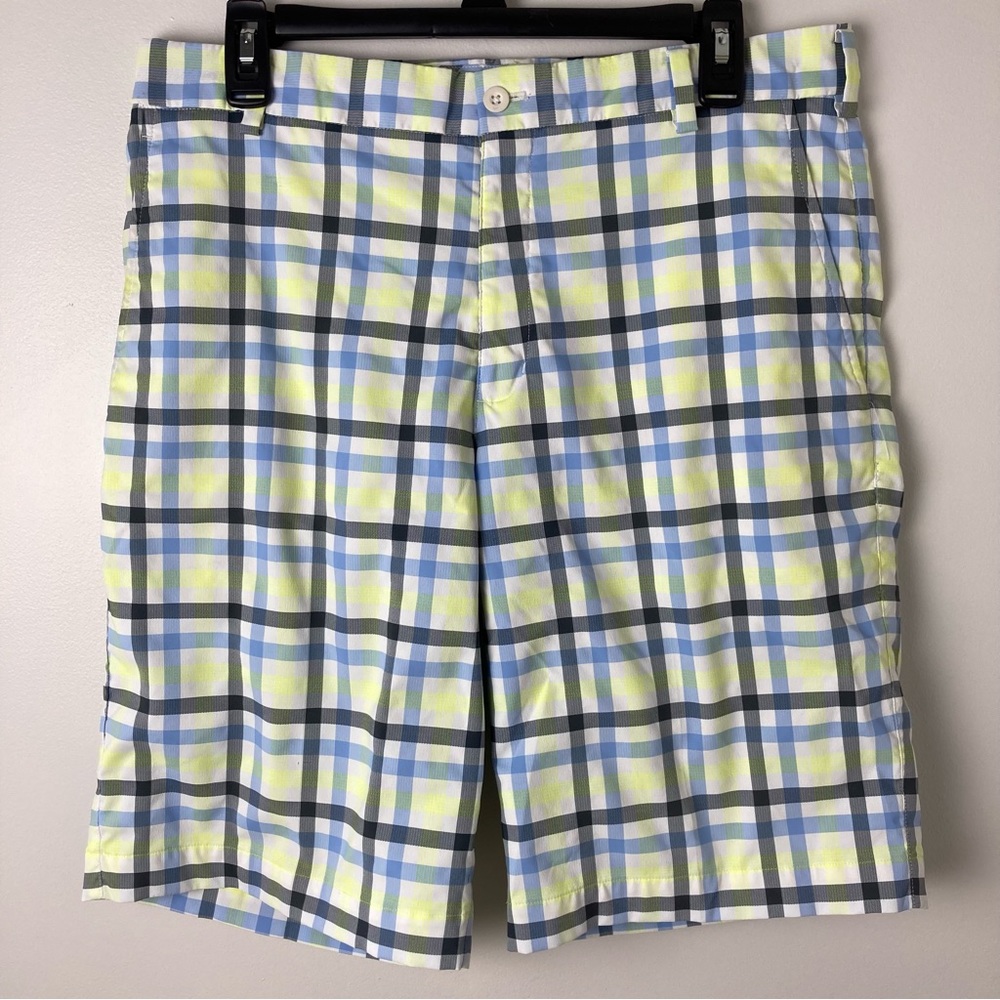 Nike Golf Dri-Fit Plaid Shorts Sz 32